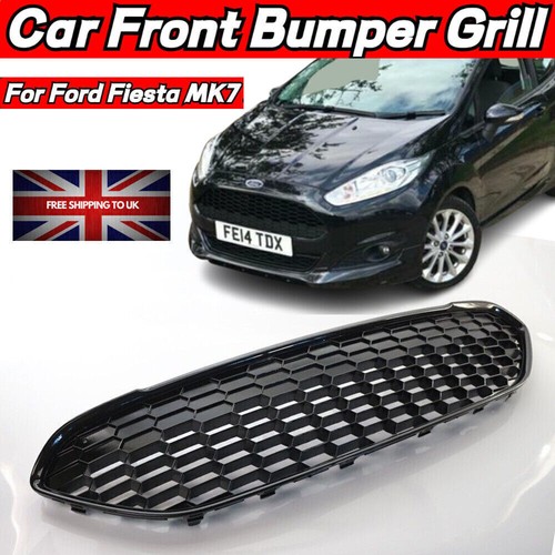 Black honeycomb front bumper - black,