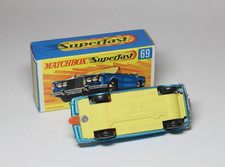 Matchbox Lesney Superfast MB 69 Rolls Royce Silver Shadow - DARK YELLOW BASE