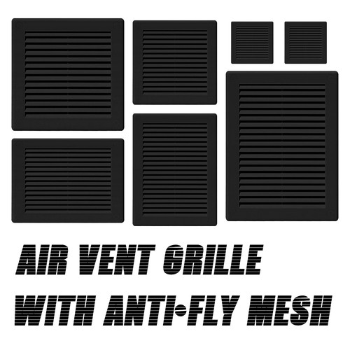 Black air vent grille - black,