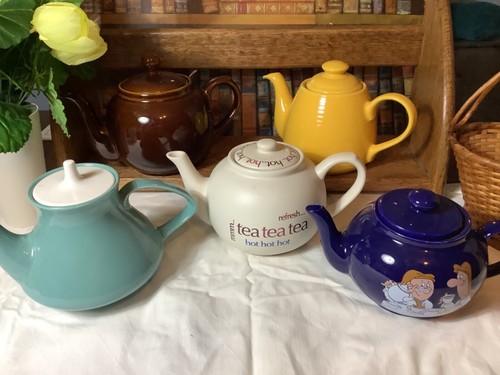 Vintage china teapots - vintage,