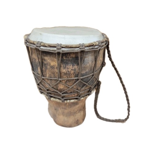 Vintage african drum djembe - african,