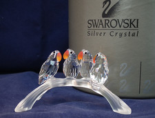 Swarovski Crystal Lovebirds - Item Number 199123 - Boxed