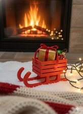 Santa’s Red Sleigh – 3D Printed Christmas Treat Holder / Candy Sleigh