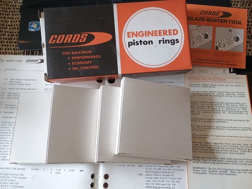 New cords piston rings - new,