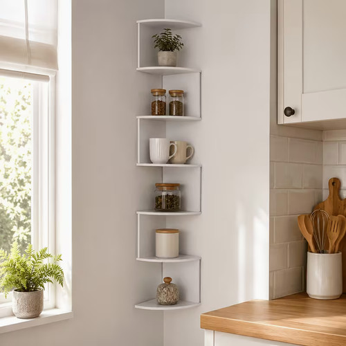 Tier corner shelf wall - shelf,