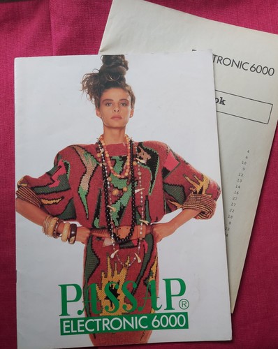 Passap pfaff model booklet - model, for