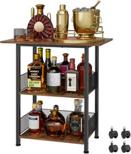 Bar Cart, 3-Tier Bar Cabinets