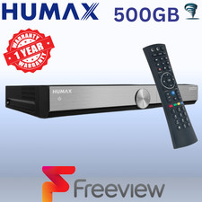 Humax 500GB DTR T1010 Freeview Twin Tuner Ariel Recorder Receiver Record PVR