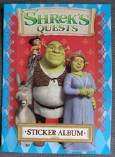 Album figurine stickers & animated cards Shrek's Quests, UK 2008