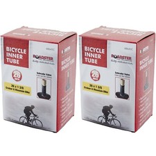 2x Inner Tubes 26" x 1-3/8" Schrader Car Valve Bike Cycle 650x35A