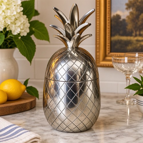 Vintage silver pineapple ice - vintage,