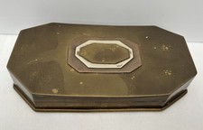 Vintage Trench Art Brass Box 