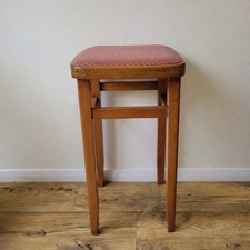 Vintage Wooden Stool - Mid