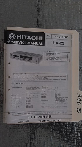 Hitachi service manual - service,