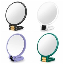 Double Side Magnifying Handheld Mirror Foldable Hand Mirror  Travel