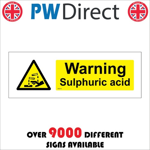 Sign warning sulphuric acid - warning,