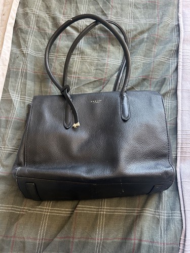 Radley black leather work bag - black,