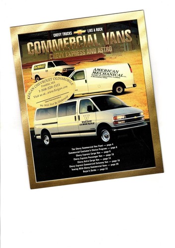 2001 chevy commercial vans - chevy,