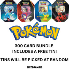 300 Pokémon Cards Bundle Bulk