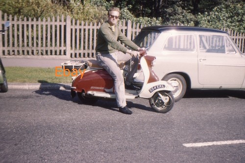35mm slide man on lambretta - 35mm,