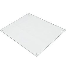 Rectangle Glass Chopping Board 50cm x 40cm Marble Kitchen Worktop Saver