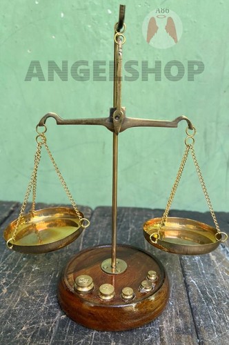 Brass weight scale home - scale, décor