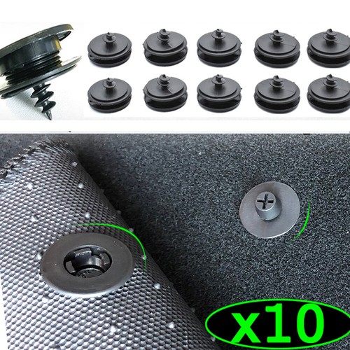 10pc car floor - holders, sleeves
