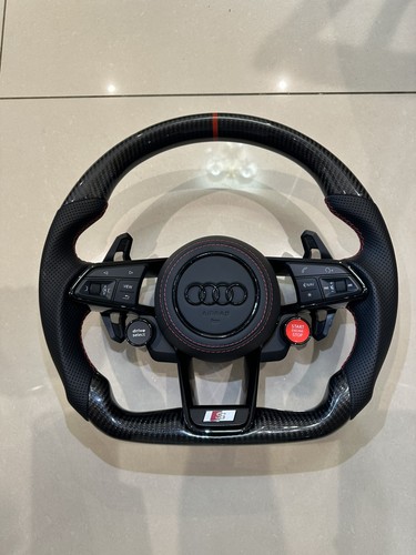 Custom carbon leather steering - carbon,