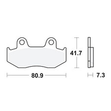 TRW Brake Pads front MCB534 1
