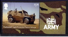 GB 2021 QE2 £1.70 British Army Vehicles Foxhound Patrol Umm Ex M/S ( K658 )