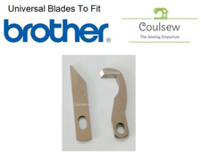OVERLOCKER CUTTING BLADE SET LOWER & UPPER FITS BROTHER 1034D 929D 925D 734D
