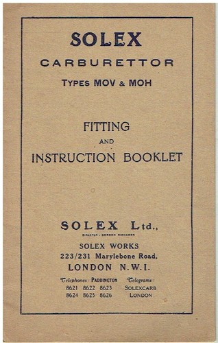 Solex type mov - &, moh
