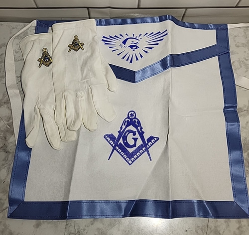 Masonic mason apron gloves - masonic,