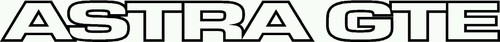 Astra gte decal sticker - gte,