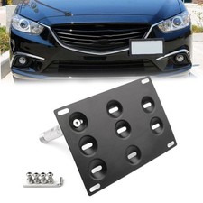 Bumper Tow Hook License Plate Mount Bracket Holder For Mazda3 Mazda6 CX-5 MX-5.