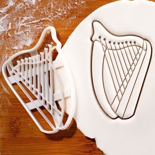 Harp cookie cutter celtic - cutter,