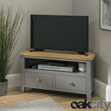 Nebraska Oak 90cm Corner TV Unit For Screens Up To 42 inch