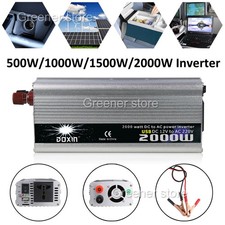 Inverter 12V/24V/48V DC → 110V/220V AC 500W-2000W Onda Sinusoidale Pura Potenza