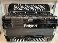Roland FR7xb 5-Row Digital Accordion in Black, Excellent Condition, with extras.