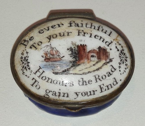 18th bilston enamel patch - 18th, c