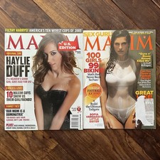 Maxim Magazines US Editions Bundle x 2 - Issues No’s 97 & 165