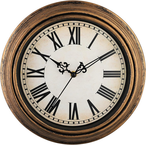 Retro wall clock non - wall, 12''