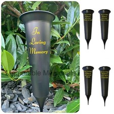 Memorial Plastic Black Flower