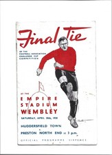Pre-War FA Cup Final 1938 at Wembley PRESTON v HUDDERSFIELD TOWN original issue