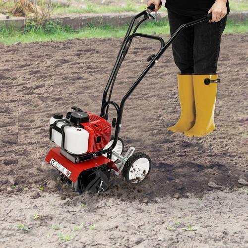 Petrol powered garden tiller - petrol-powered,