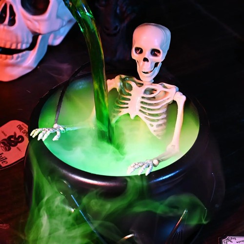 Halloween witch cauldron - cauldron, led