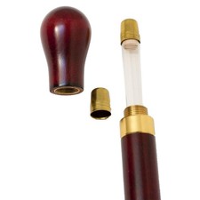 Bisley Turned Maple Tippling Stick with Flask  Hunting outdoor gear for Men