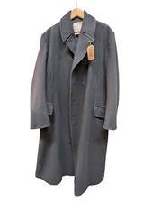 Genuine British Royal Navy Issue Man's Ratings Wool Great Coat Size 176/116 #246