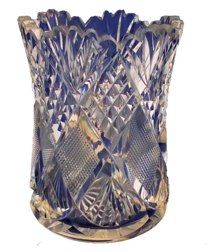 Edwardian fan cut - fan, glass