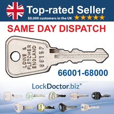 LockDoctor.Biz Silver Steel School Biocote Locker Replacement Keys (66001-68000)